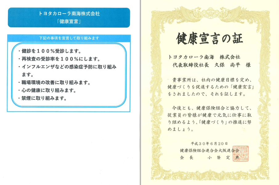 健康宣言