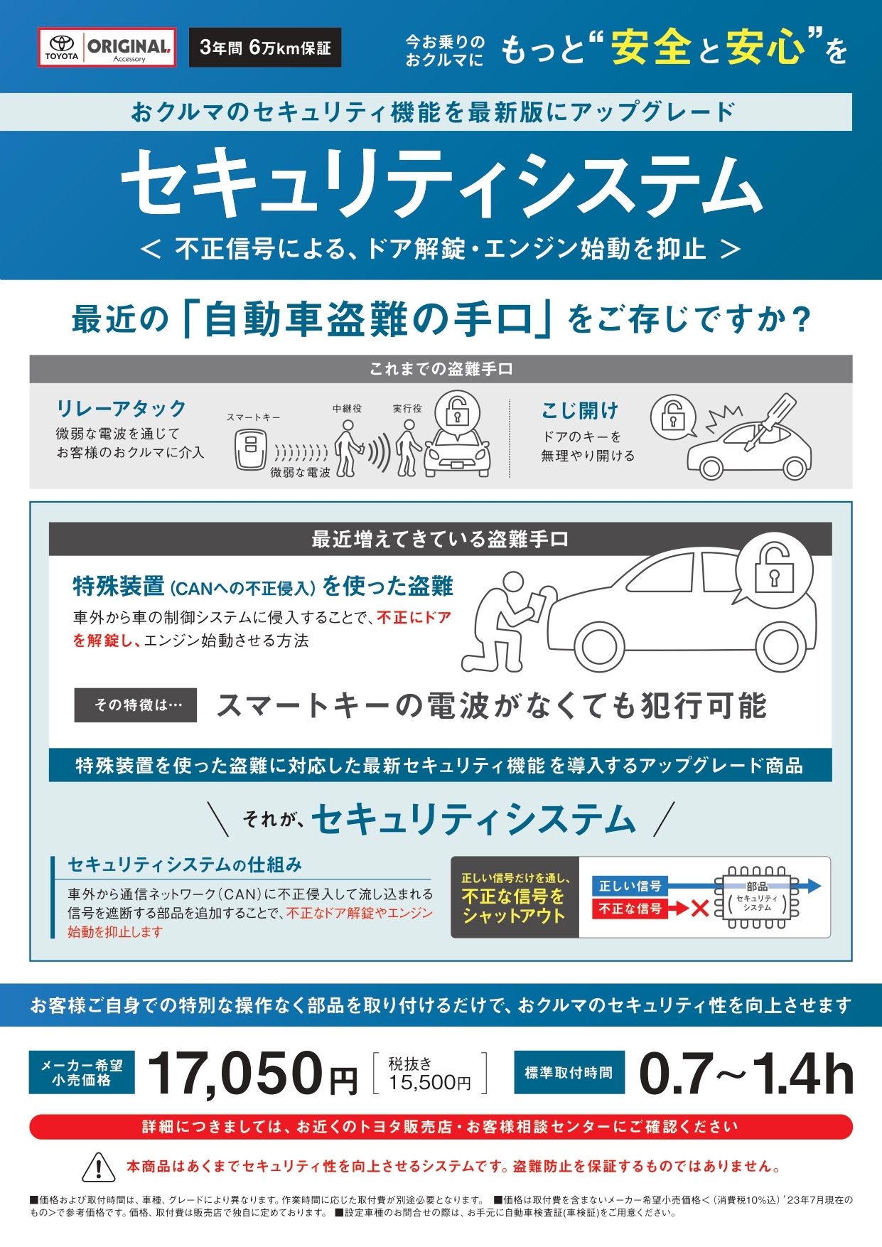 セキュリティシステム トヨタカローラ南海